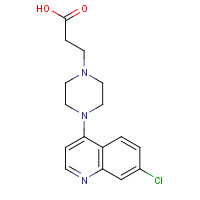 925673-45-6 3-(4-(7-chloroquinolin-4-yl)piperazin-1-yl)propanoic acid chemical structure