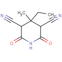 1135-62-2 2 4-DICYANO-3-ETHYL-3-METHYLGLUTARIMIDE& chemical structure