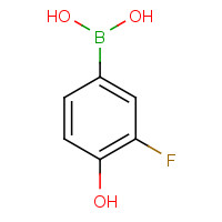 182344-14-5 (3-FLUORO-4-HYDROXYPHENYL)BORONIC ACID chemical structure