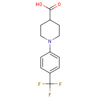 607354-69-8 1-(4-TRIFLUOROMETHYLPHENYL)PIPERIDINE-4-CARBOXYLIC ACID chemical structure