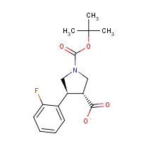 959581-02-3 Trans-1-Boc-4-(2-fluorophenyl)pyrrolidine-3-carboxylic acid chemical structure