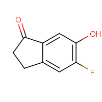 917885-01-9 5-Fluoro-6-hydroxyindan-1-one chemical structure