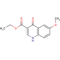 5866-54-6 ethyl 6-methoxy-4-oxo-1,4-dihydroquinoline-3-carboxylate chemical structure