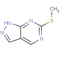 55084-74-7 6-(Methylthio)-1H-pyrazolo[3,4]pyrimidine chemical structure