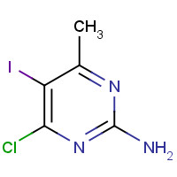 897030-99-8 4-chloro-5-iodo-6-methylpyrimidin-2-amine chemical structure