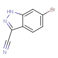 885278-24-0 6-BROMO-1H-INDAZOLE-3-CARBONITRILE chemical structure