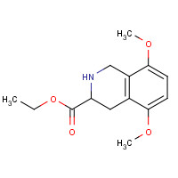 198021-01-1 5,8-Dimethoxy-1,2,3,4-tetrhydroisoquinoline-3-carboxylic acid ethyl ester chemical structure
