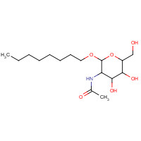 147126-58-7 OCTYL 2-ACETAMIDO-2-DEOXY-B-D-GLUCOPYRANOSIDE chemical structure
