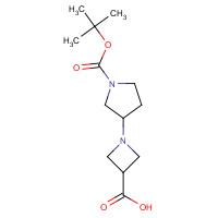 889953-47-3 3-(3-CARBOXY-AZETIDIN-1-YL)-PYRROLIDINE-1-CARBOXYLIC ACID TERT-BUTYL ESTER chemical structure