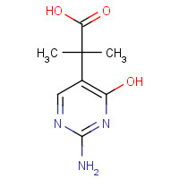 1184920-53-3 2-(2-amino-4-hydroxypyrimidin-5-yl)-2-methylpropanoic acid chemical structure