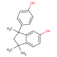 10527-11-4 3-(4-hydroxyphenyl)-1,1,3-trimethylindan-5-ol chemical structure