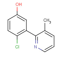 1150617-95-0 4-chloro-3-(3-methylpyridin-2-yl)phenol chemical structure