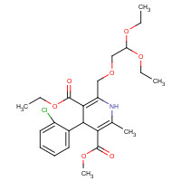 103094-30-0 3-Ethyl-5-methyl-4-(2-chlorophenyl)-2-(2,2-diethoxy-ethoxymethyl)-6-methyl-1,4-dihydropyridine-3,5-dicarboxylate chemical structure