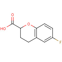 129050-20-0 6-Fluoro-3,4-dihydro-2H-1-benzopyran-2-carboxylic acid chemical structure