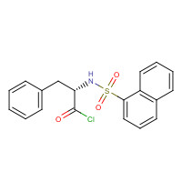 146864-62-2 N-(1-NAPHTHALENESULFONYL)-L-PHENYLALANYL CHLORIDE chemical structure