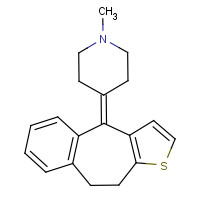 5189-11-7 9,10-Dihydro-4-(1-methylpiperidin-4-ylidene)-4H-benzo[4,5]cyclohepta[1,2-b]thiophene malate (1:1) chemical structure