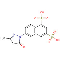 7277-87-4 6-(4,5-Dihydro-3-methyl-5-oxo-1H-pyrazol-1-yl)naphthalene-1,3-disulfonic acid chemical structure