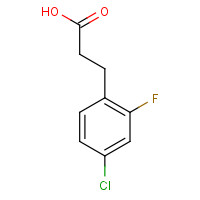 174603-48-6 3-(2-FLUORO-4-CHLORO-PHENYL)-PROPIONIC ACID chemical structure