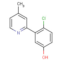 1150617-99-4 4-chloro-3-(4-methylpyridin-2-yl)phenol chemical structure