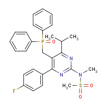 289042-10-0 N-[5-(Diphenylphosphinoylmethyl)-4-(4-fluorophenyl)-6-isopropylpyrimidin-2-yl]-N-methylmethanesulfonamide chemical structure