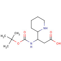 886362-32-9 3-BOC-AMINO-3-(2'-)PIPERIDINE-PROPIONIC ACID chemical structure