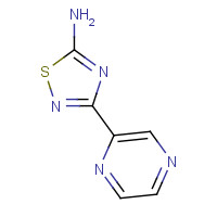 138588-23-5 3-(pyrazin-2-yl)-1,2,4-thiadiazol-5-amine chemical structure
