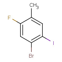 202865-74-5 4-BROMO-2-FLUORO-5-IODOTOLUENE chemical structure