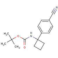 1032349-97-5 tert-butyl 1-(4-cyanophenyl)cyclobutylcarbamate chemical structure