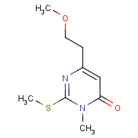 1184919-92-3 6-(2-methoxyethyl)-3-methyl-2-(methylthio)pyrimidin-4(3H)-one chemical structure