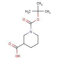 71381-75-4 1-BOC-PIPERIDINE-3-CARBOXYLIC ACID chemical structure