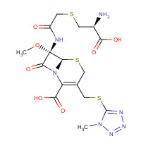 75498-96-3 (6R-(6-alpha,7-alpha))-7-((((2-Amino-2-carboxyethyl)thio)acetyl)amino)-7-methoxy-3-(((1-methyl-1H-tetrazol-5-yl)thio)methyl)-8-oxo-5-thia-1-azabicyclo(4.2.0)oct-2-ene-2-carboxylic acid monosodium salt chemical structure