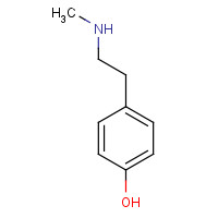 370-98-9 4-(2-METHYLAMINO-ETHYL)-PHENOL chemical structure
