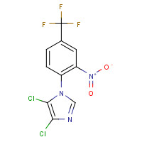 649662-56-6 4,5-DICHLORO-1-(2-NITRO-4-(TRIFLUOROMETHYL)PHENYL)IMIDAZOLE chemical structure