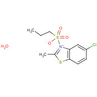 51981-33-0 3-(5-CHLORO-2-METHYL-1,3-BENZOTHIAZOL-3-IUM-3-YL)-1-PROPANESULFONATE HYDRATE chemical structure