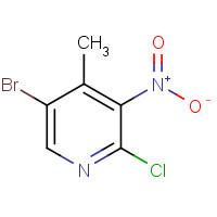 884495-15-2 5-Bromo-2-chloro-4-methyl-3-nitro-pyridine chemical structure