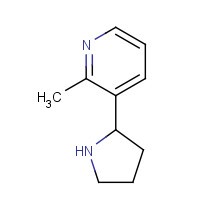 69567-18-6 Pyridine,2-methyl-3-(2-pyrrolidinyl)- chemical structure