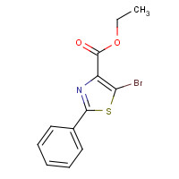 914347-21-0 5-BROMO-2-PHENYLTHIAZOLE-4-CARBOXYLIC ACID ETHYL ESTER chemical structure