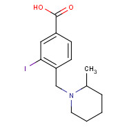 1131614-83-9 3-iodo-4-((2-methylpiperidin-1-yl)methyl)benzoic acid chemical structure