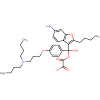 500791-70-8 (5-Amino-2-butyl-3-benzofuranyl)[4-[3-(dibutylamino)propoxy]phenyl]-methanone ethanedioate chemical structure