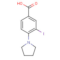 1131588-16-3 3-iodo-4-(pyrrolidin-1-yl)benzoic acid chemical structure