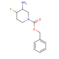 1184920-12-4 3-Amino-4-fluoro-1-piperidinecarboxylic acid benzyl ester chemical structure