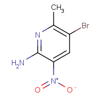 68957-50-6 5-bromo-6-methyl-3-nitropyridin-2-amine chemical structure