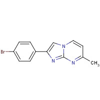 13694-13-8 2-(4-BROMO-PHENYL)-7-METHYL-IMIDAZO[1,2-A]PYRIMIDINE chemical structure