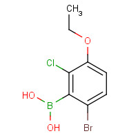 957121-15-2 6-Bromo-2-chloro-3-ethoxyphenylboronic acid chemical structure
