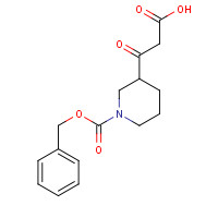 886362-40-9 3-(2-CARBOXY-ACETYL)-PIPERIDINE-1-CARBOXYLIC ACID BENZYL ESTER chemical structure