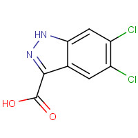 124459-91-2 5,6-DICHLORO-1H-INDAZOLE-3-CARBOXYLIC ACID chemical structure