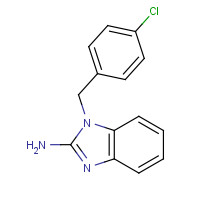 109635-38-3 1-(4-Chlorophenylmethyl)-2-aminobenzimidazole chemical structure