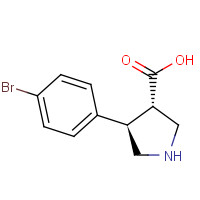 1047654-48-7 (3S,4R)-4-(4-BROMOPHENYL)PYRROLIDINE-3-CARBOXYLIC ACID chemical structure