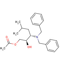 871948-93-5 ACETIC ACID (2R,3S)-3-DIBENZYLAMINO-2-HYDROXY-5-METHYLHEXYL ESTER chemical structure