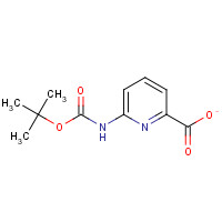 258497-21-1 6-TERT-BUTOXYCARBONYLAMINO-PYRIDINE-2-CARBOXYLIC ACID chemical structure